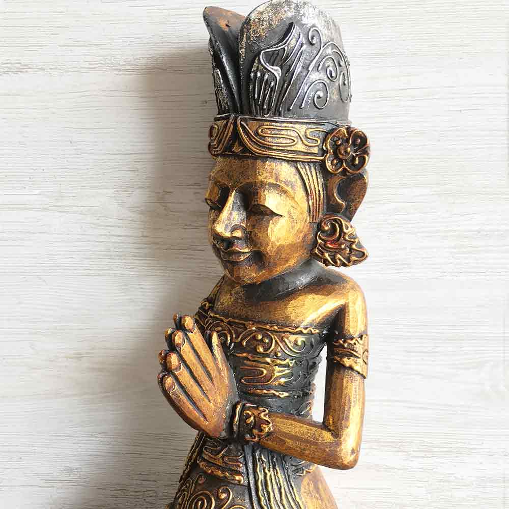 楽天市場】【在庫限り】人気 木製 置物 男女 ペアセット オブジェ