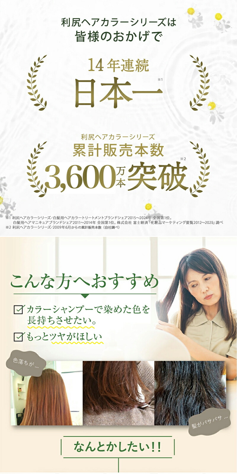 楽天市場】白髪用 利尻カラーケア コンディショナー 200ml ノン