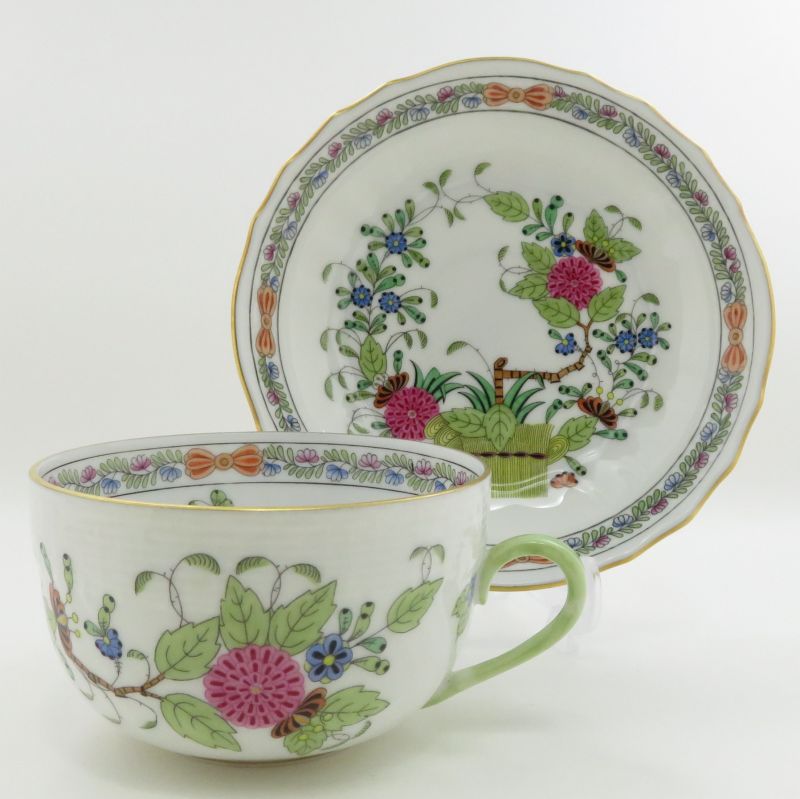 楽天市場】ヘレンド カップ＆ソーサー□インドの華 マルチカラー C&S