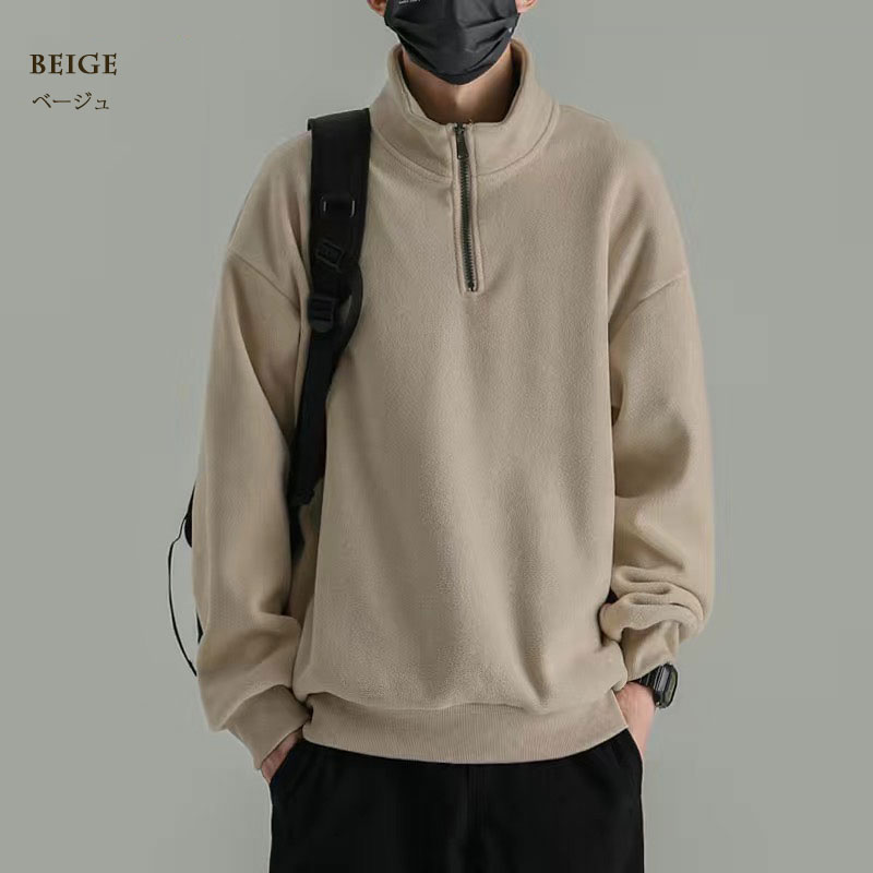 楽天市場】＼ スーパーSALE ／ フリース メンズ トップス ハーフジップ