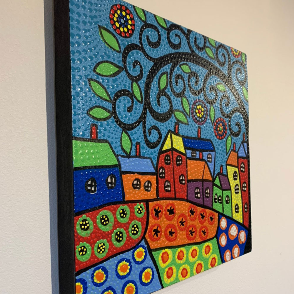 楽天市場】『2枚以上で1枚4,980円税抜』BALI ドットアート/[shiawase