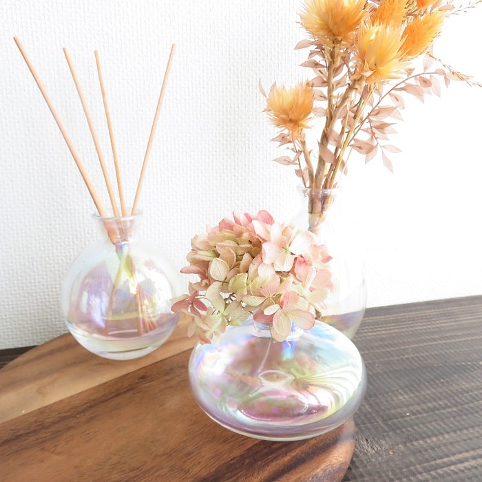 楽天市場】フラワーベース シャボン 一輪挿し ガラス 花瓶 花器 アロマ