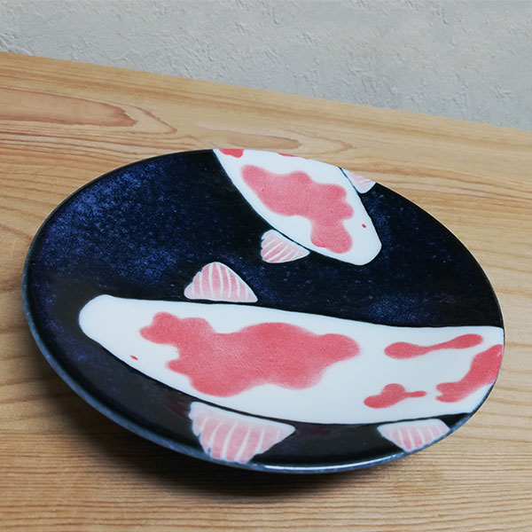 楽天市場】【取寄品】 錦鯉 40プレート 5枚セット小皿 お皿 丸皿 取り