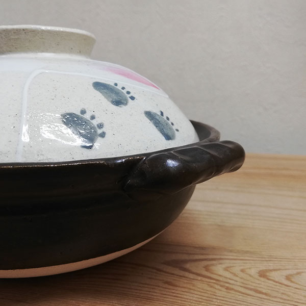 楽天市場】【取寄品】 萬古焼 手描きうさぎ 土鍋 ＜6号サイズ＞6号鍋