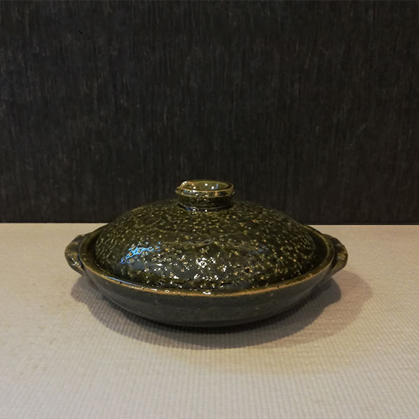 楽天市場】【取寄品】 萬古焼 織部 5号陶板 柳川 ふた付き柳川鍋