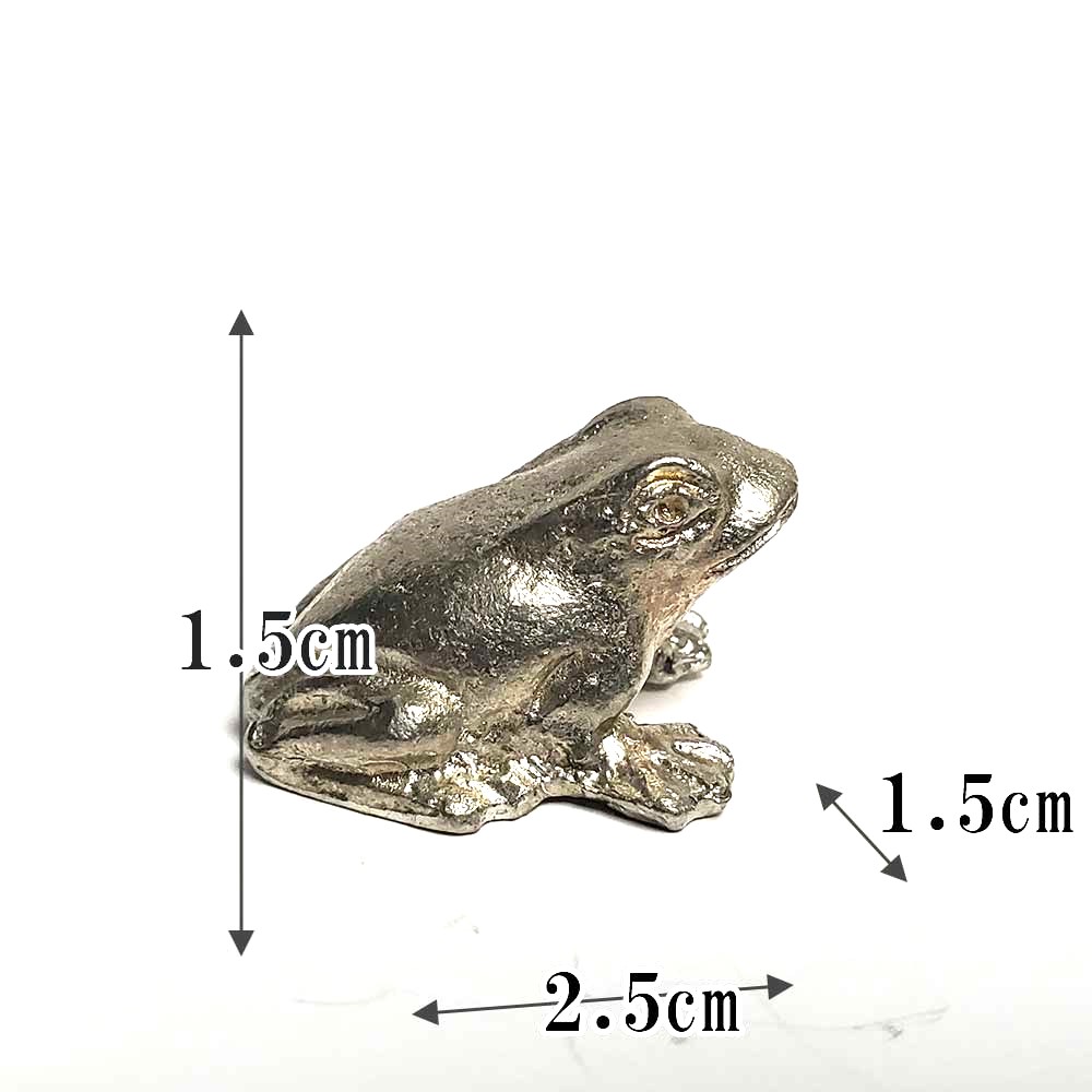 楽天市場】ミニチュア 置物 飾り フィギュア 錫製 蛙（カエル）添配