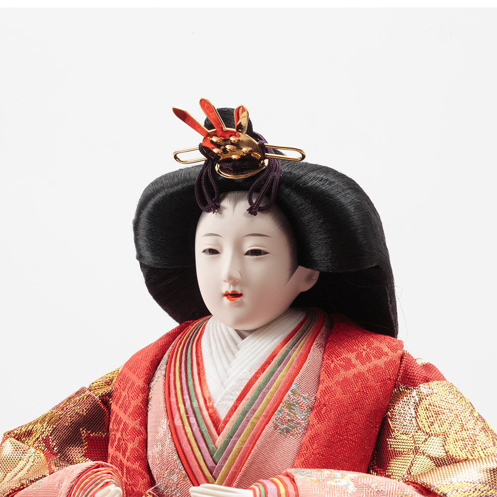 楽天市場】送料無料久月作 雛人形 衣装着十五人揃い 木製七段飾り〈お