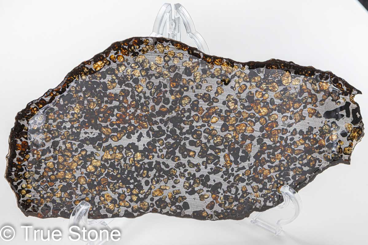 楽天市場】パラサイト隕石 原石 スライス 320g 石鉄隕石 隕石