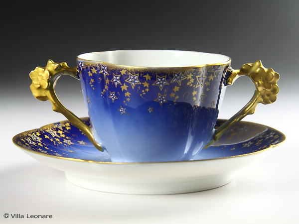 楽天市場】【リモージュ】W・GUERIN&Co コバルトブルー 金彩の星模様