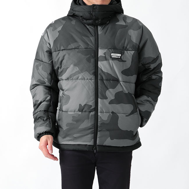 楽天市場】adidas アディダスオリジナルス 迷彩 フード付き ダウン