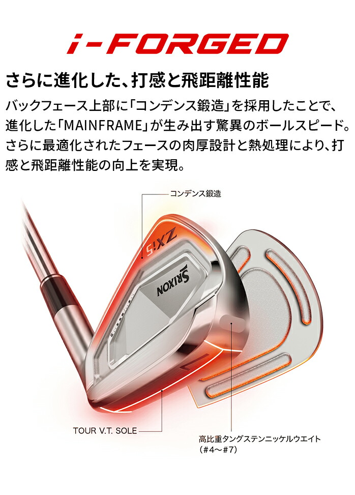 楽天市場】SRIXON スリクソン ZXi5 アイアン セット 6本セット 5I 6I