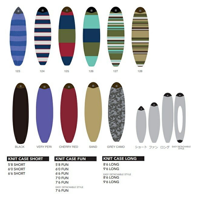 楽天市場】サーフボード ニットケース TOOLS TLS KNIT CASE Fun 7'6