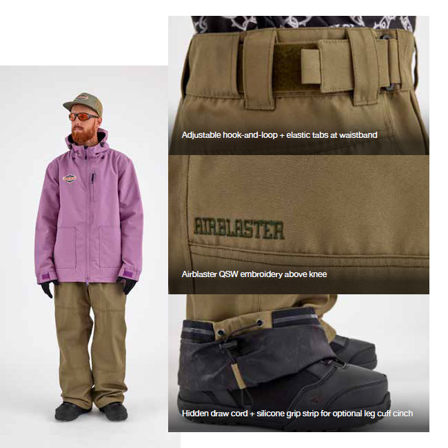 楽天市場】エアブラスター AIRBLASTER Wrench Pant 24-25 レンチパンツ