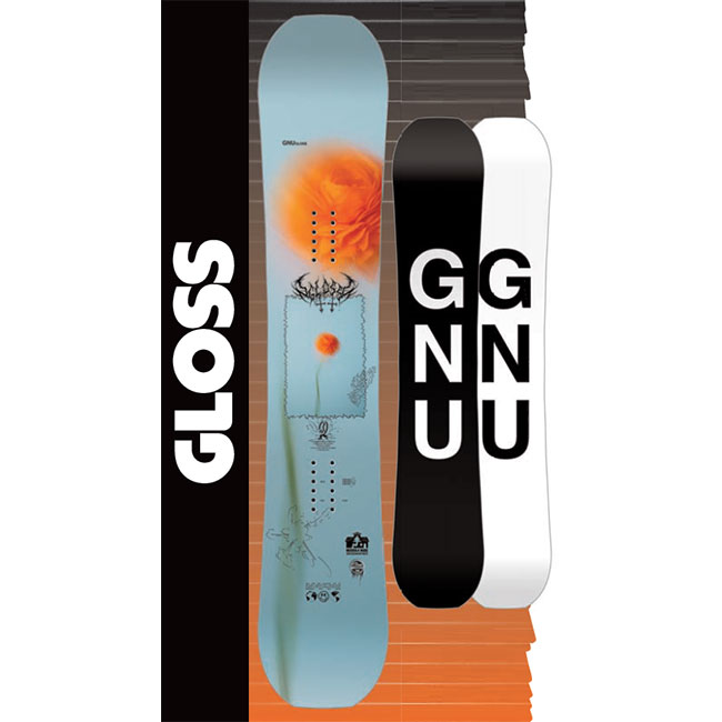 楽天市場】グヌー スノーボード GNU GLOSS グロス レディース 24-25