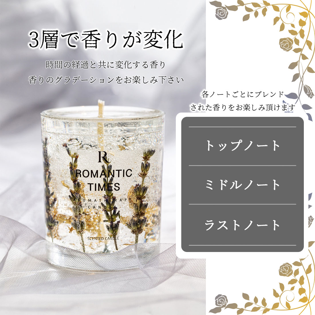 楽天市場】＼スーパーSALE／【50%OFF】 アロマキャンドル ラベンダー