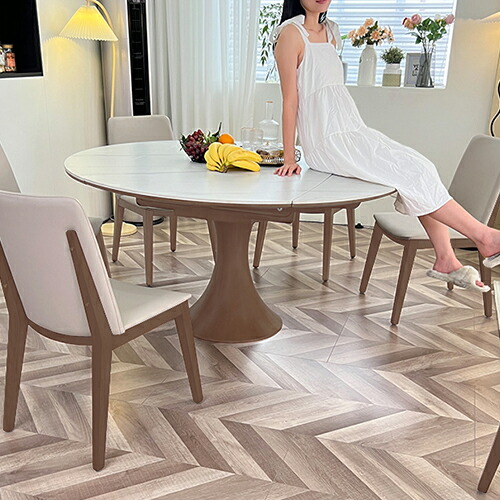 楽天市場】ダイニングテーブル セラミック 大理石風 伸長式テーブル