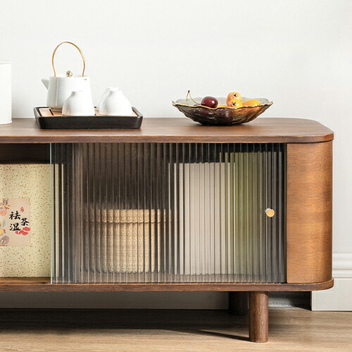 楽天市場】テレビボード ガラスドア 幅160 奥行34 高さ40cm 竹 引き戸