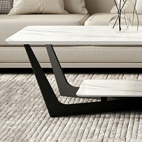 楽天市場】センターテーブル 幅100 幅120 セラミック 白 灰色 大理石風