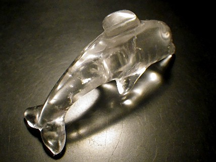 楽天市場】天然水晶 イルカ ドルフィン 彫刻置物 高品質 手彫り 送料