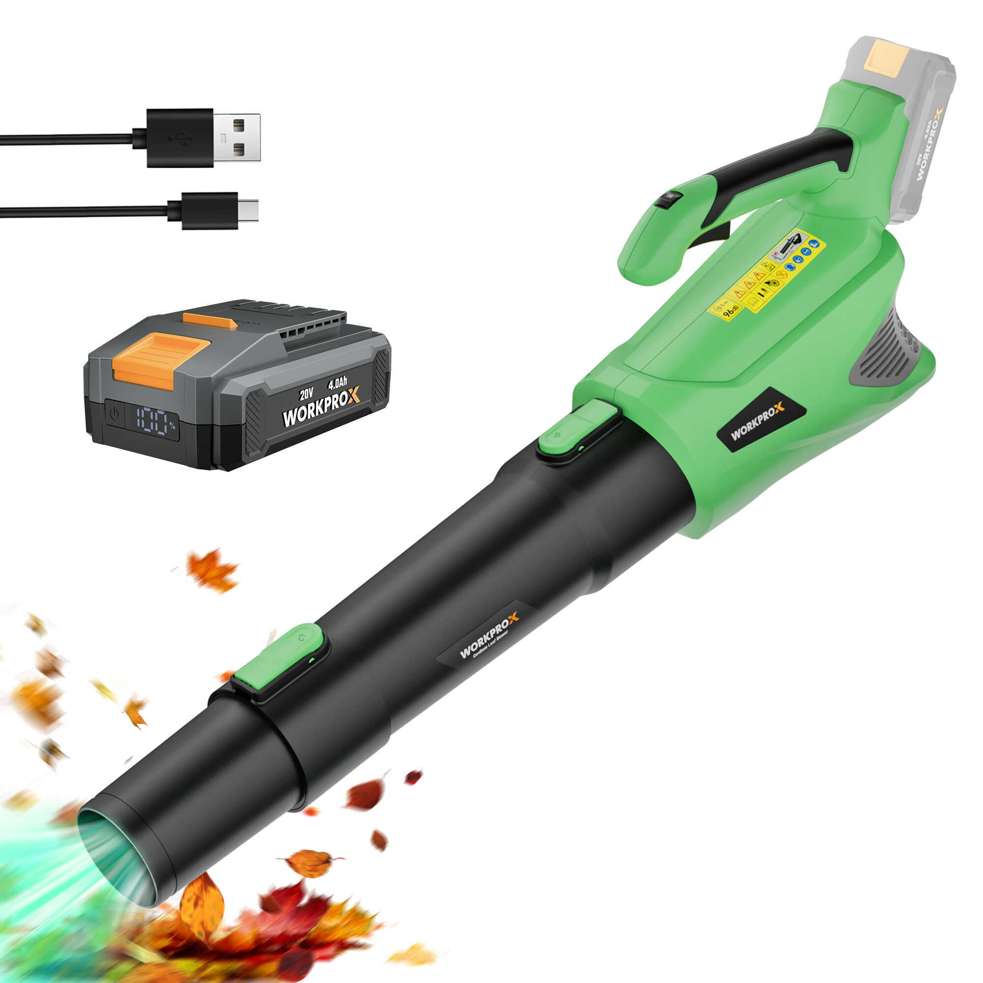 楽天市場】WORKPROX ブロワー 電動ブロアー 充電式ブロワー ブロアー