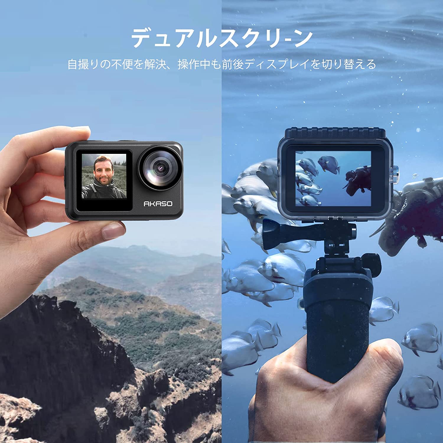 楽天市場】アクションカメラ ウェアラブルカメラ 4K 20MP リモコン
