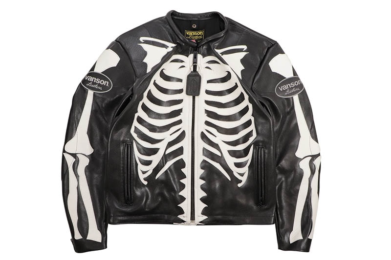 楽天市場】VANSON LEATHERS CUSTOM BONES FLAT-TRACK JACKET (BONE