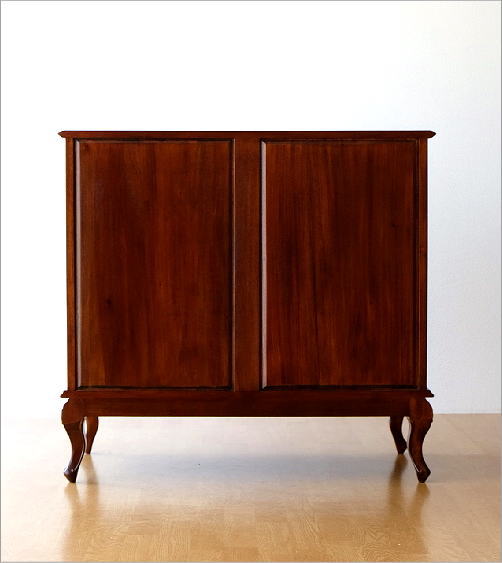 楽天市場】マホガニー無垢材 チェスト 木製 総無垢材 猫脚 収納家具 4