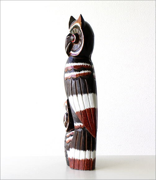 楽天市場】フクロウ 置物 木製 玄関 インテリア 可愛い ふくろう 雑貨