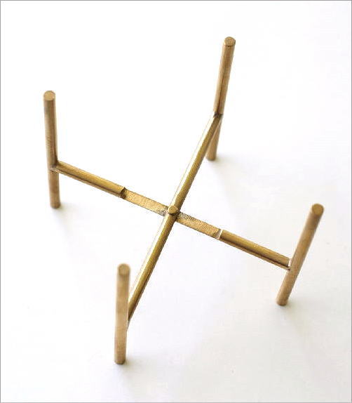 楽天市場】フラワースタンド 真鍮 ゴールド おしゃれ 鉢植え 植木鉢