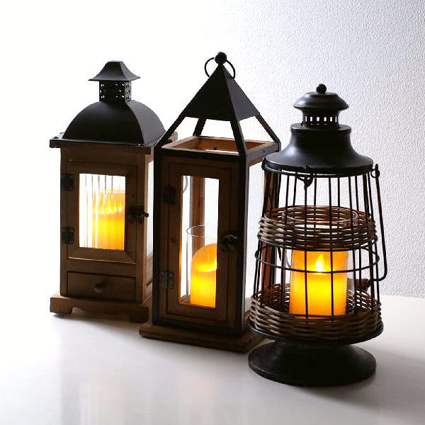 楽天市場】ランタン オブジェ おしゃれ 置物 LEDキャンドルホルダー