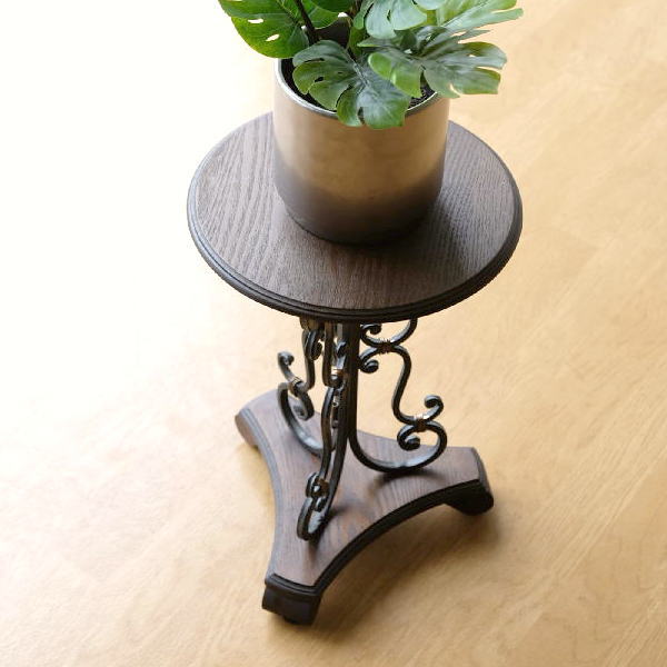 楽天市場】花台 木製 アイアン スタンド 室内 アンティーク おしゃれ