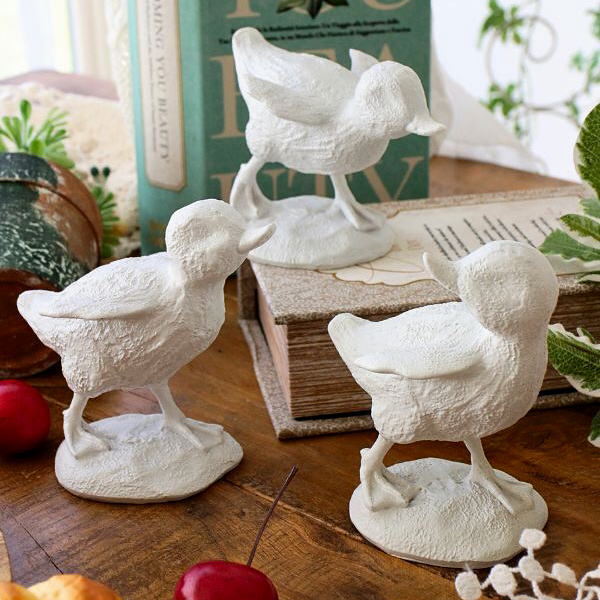 楽天市場】アヒル 鳥 ダック 置物 オブジェ おしゃれ 3羽 セット