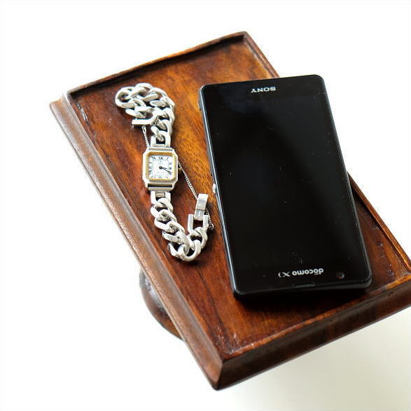 楽天市場】小物置き 台 トレー スタンド おしゃれ 木製 卓上 机上 玄関