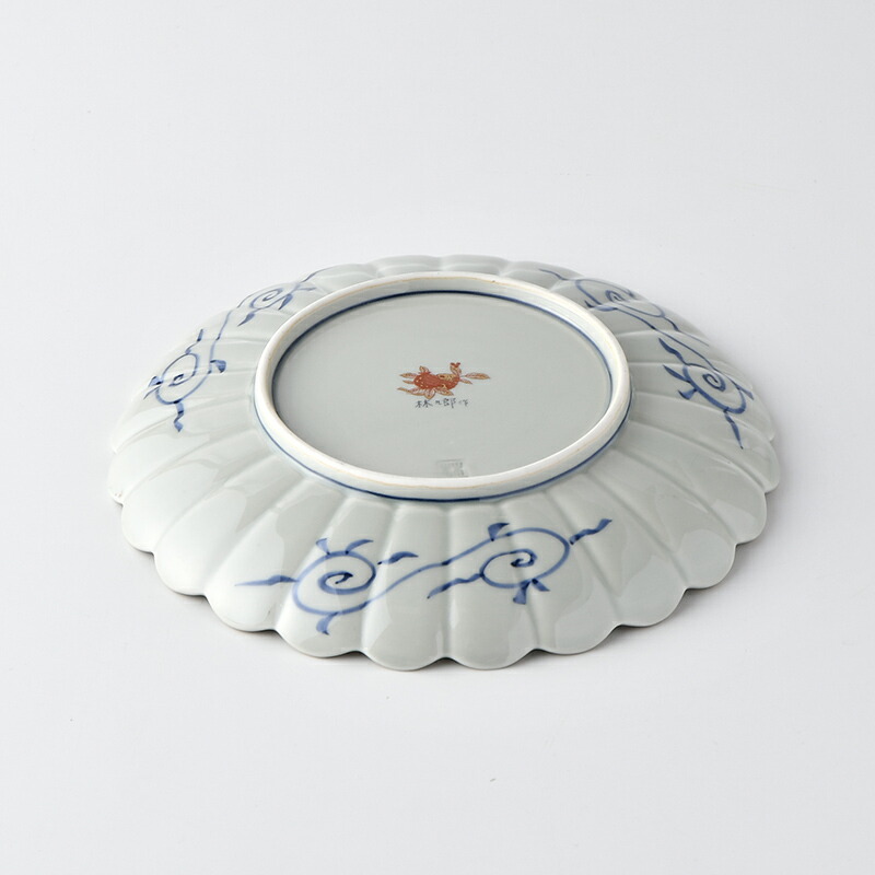 皐月15cm プレート beni 赤 波佐見焼 石丸陶芸 皐月(satsuki) 15cm