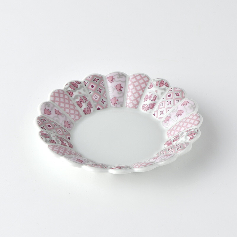 皐月(satsuki) 15cm プレート beni 赤 波佐見焼 石丸陶芸 ミニョン 古