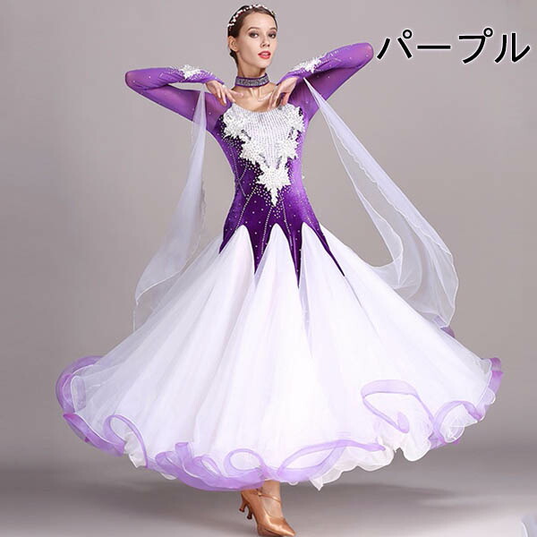 楽天市場】社交ダンス ドレス レディース スタンダード ワンピース