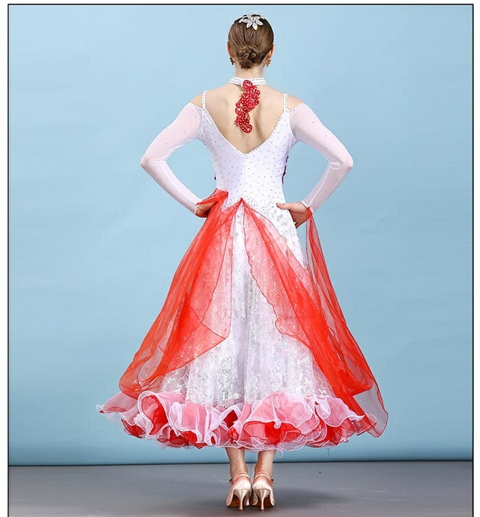 楽天市場】社交ダンスドレス レディース スタンダード モダンドレス