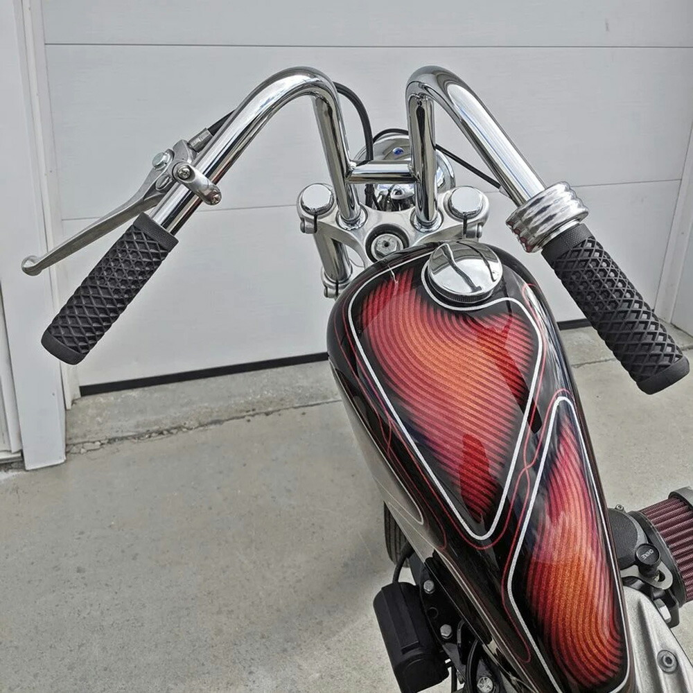 楽天市場】ハーレー 1インチ径 ラビットハンドル(ディンプル無