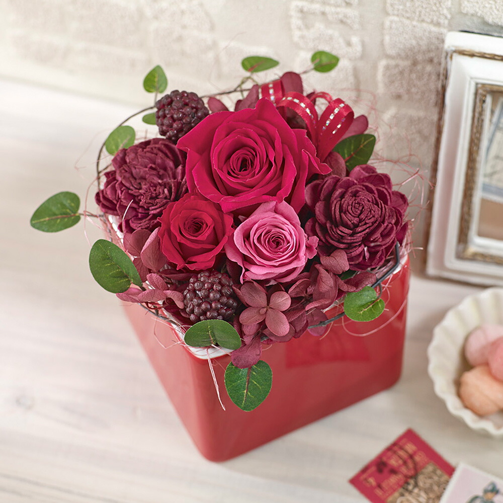 楽天市場】誕生日 花 プリザーブド＆アーティフィシャルアレンジメント