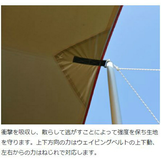 楽天市場】スノーピーク レクタタープ ポール付き HDタープシールドL P