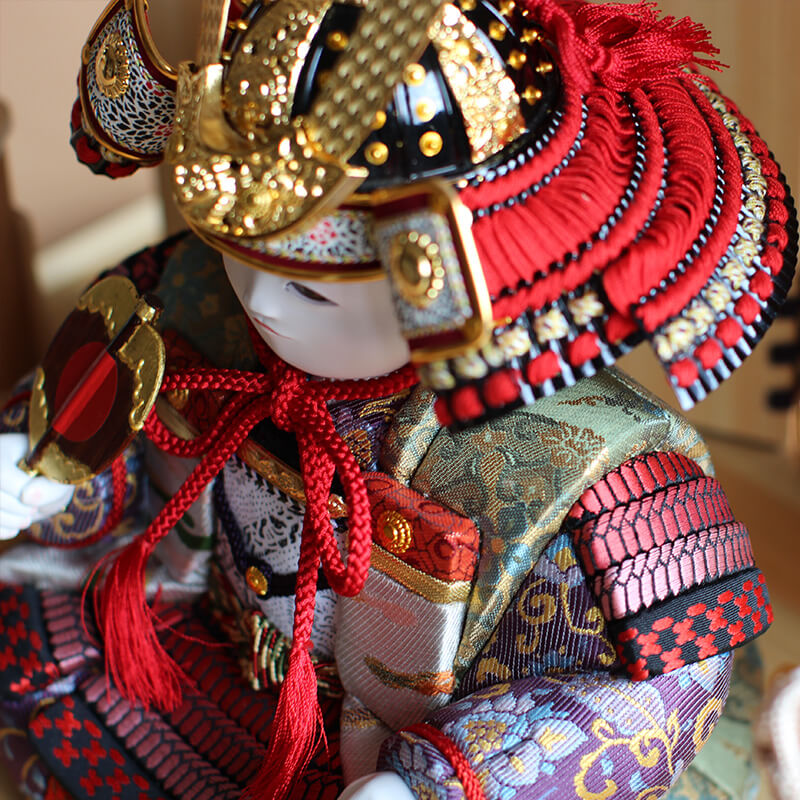 楽天市場】木目込み 五月人形 ☆ 新 - あらた - 檜屏風 コンパクト