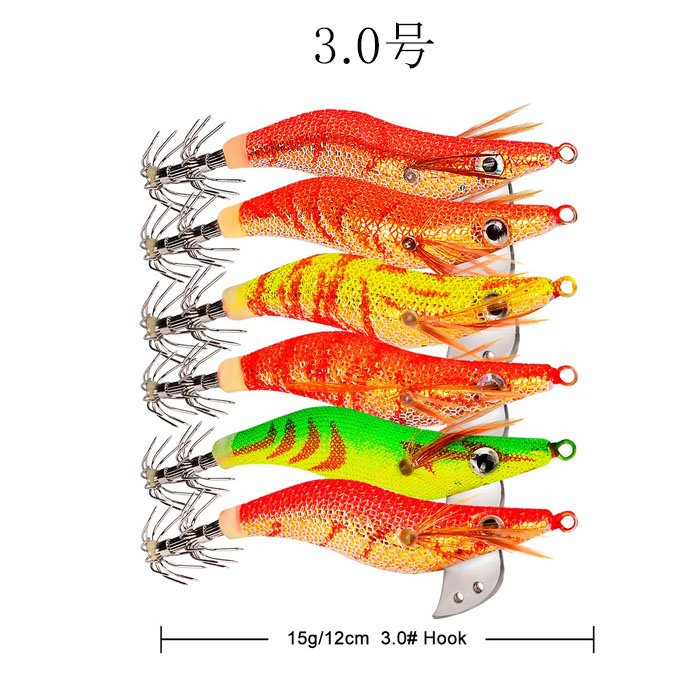 楽天市場】エギ 6本セット 2号 2.5号 3号 夜光針 釣り 釣具 : Hitaste