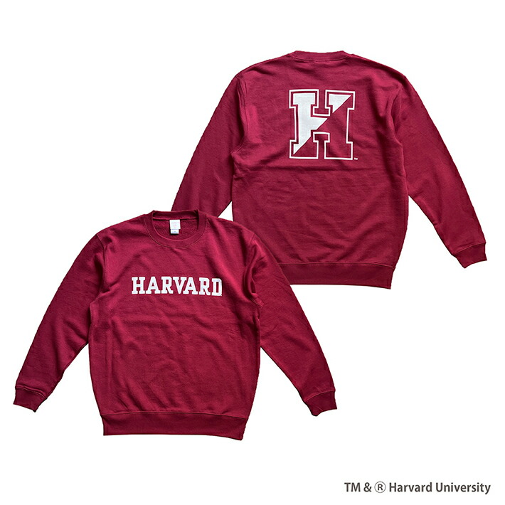 楽天市場】HARVARD ハーバード大学 DOUBLE SIDED PRINTING CREW SWEAT