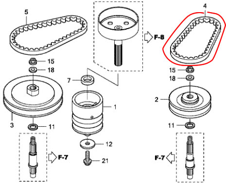楽天市場】ホンダ除雪機純正パーツ 走行ベルト Vベルト 対応機種SB800