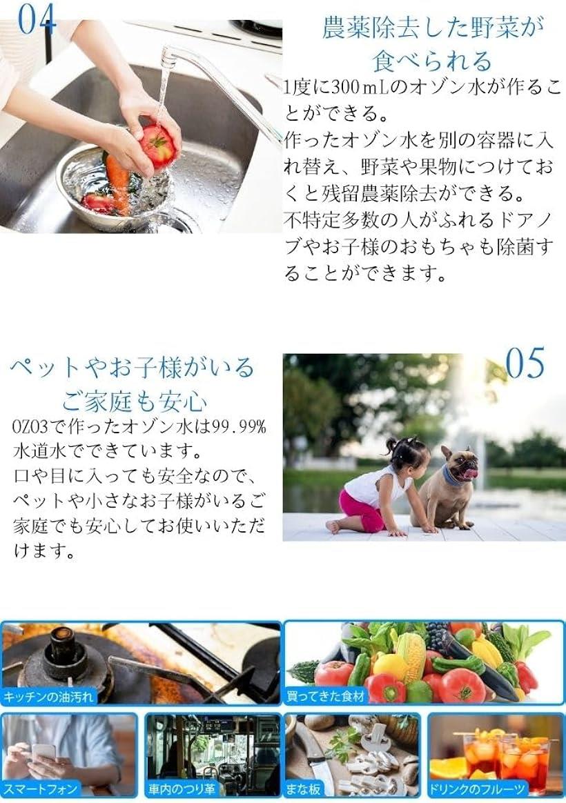 楽天市場】オゾン水スプレー ozo3 除菌 消臭 農薬除去 : ホリック