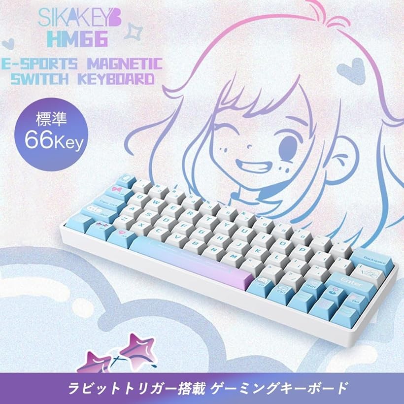 楽天市場】Castle HM66 ゲーミングキーボード ラピッドトリガー搭載 US