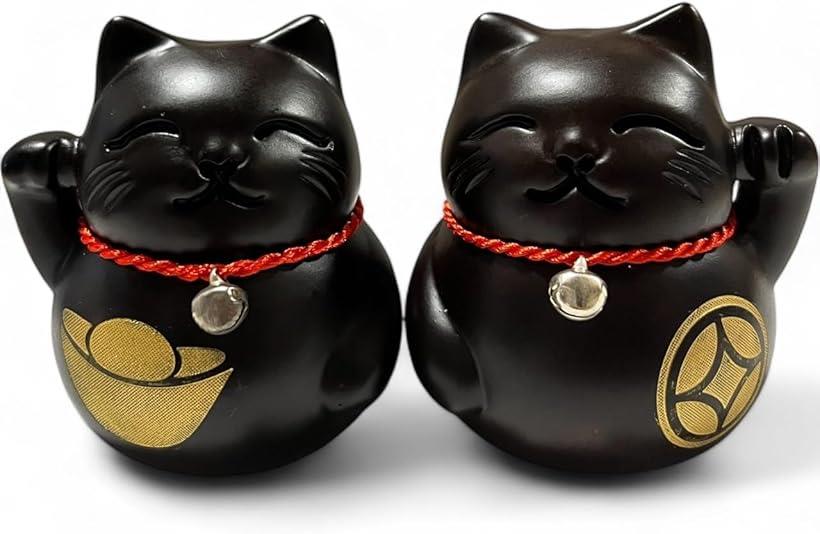 楽天市場】【楽天ランキング1位入賞】招き猫 置物 木製 黒檀 木彫り