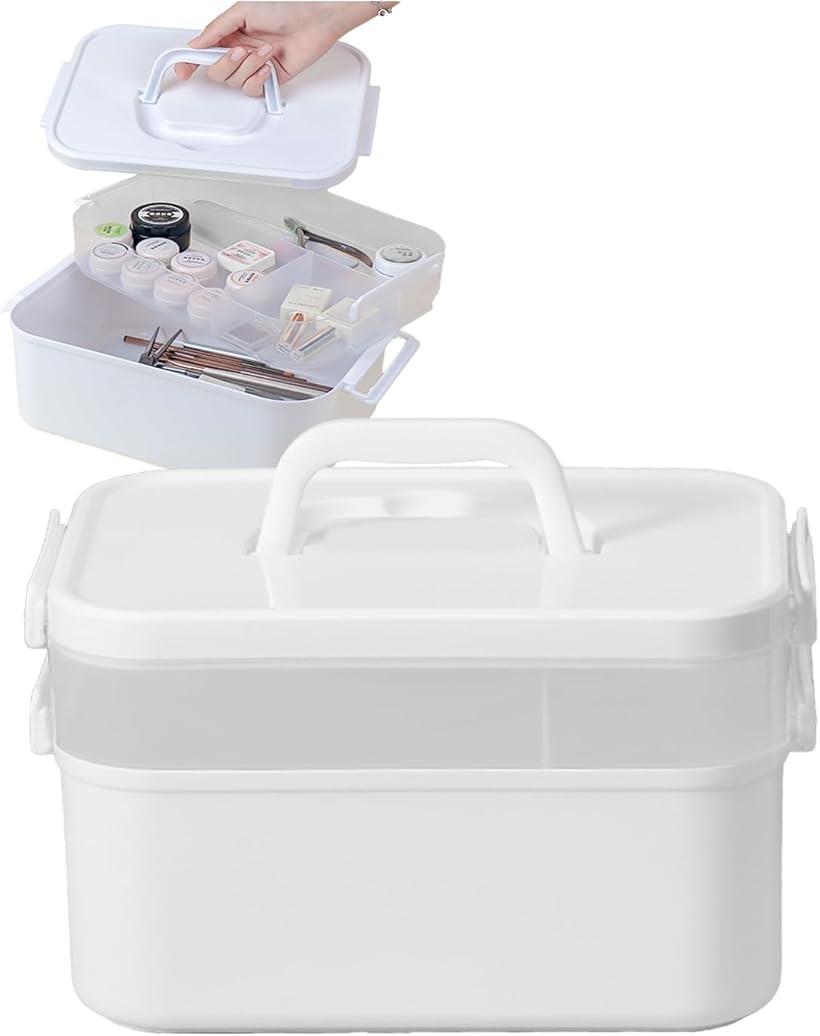 楽天市場】ネイル収納ケース ツールボックス 2段 ネイルパーツ ジェル