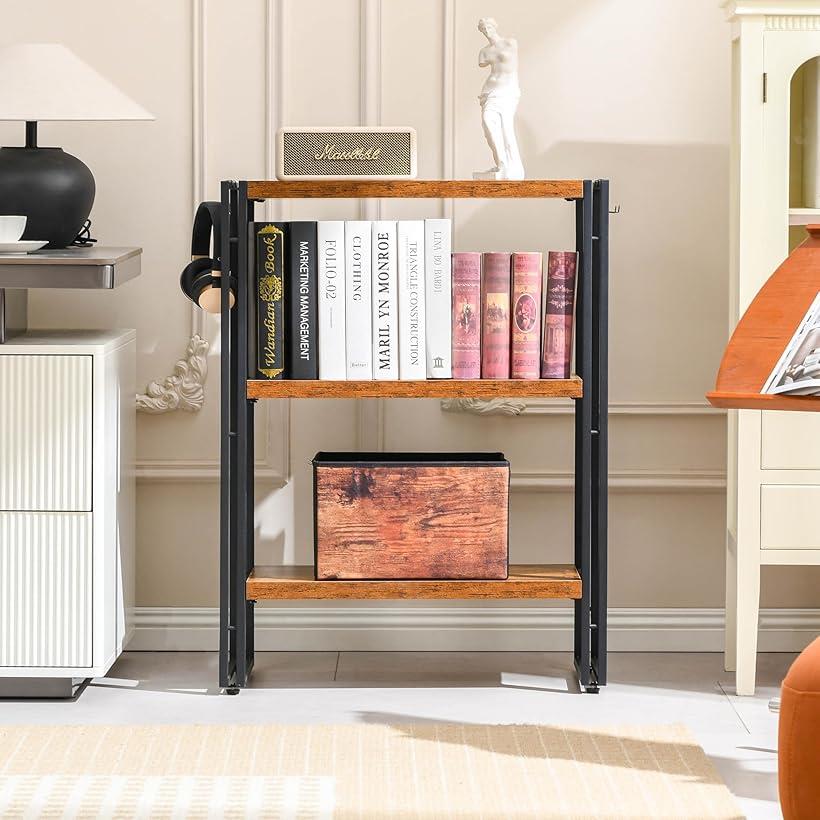 楽天市場】ラック オープンシェルフ 3段 木製 収納 本棚 オープン