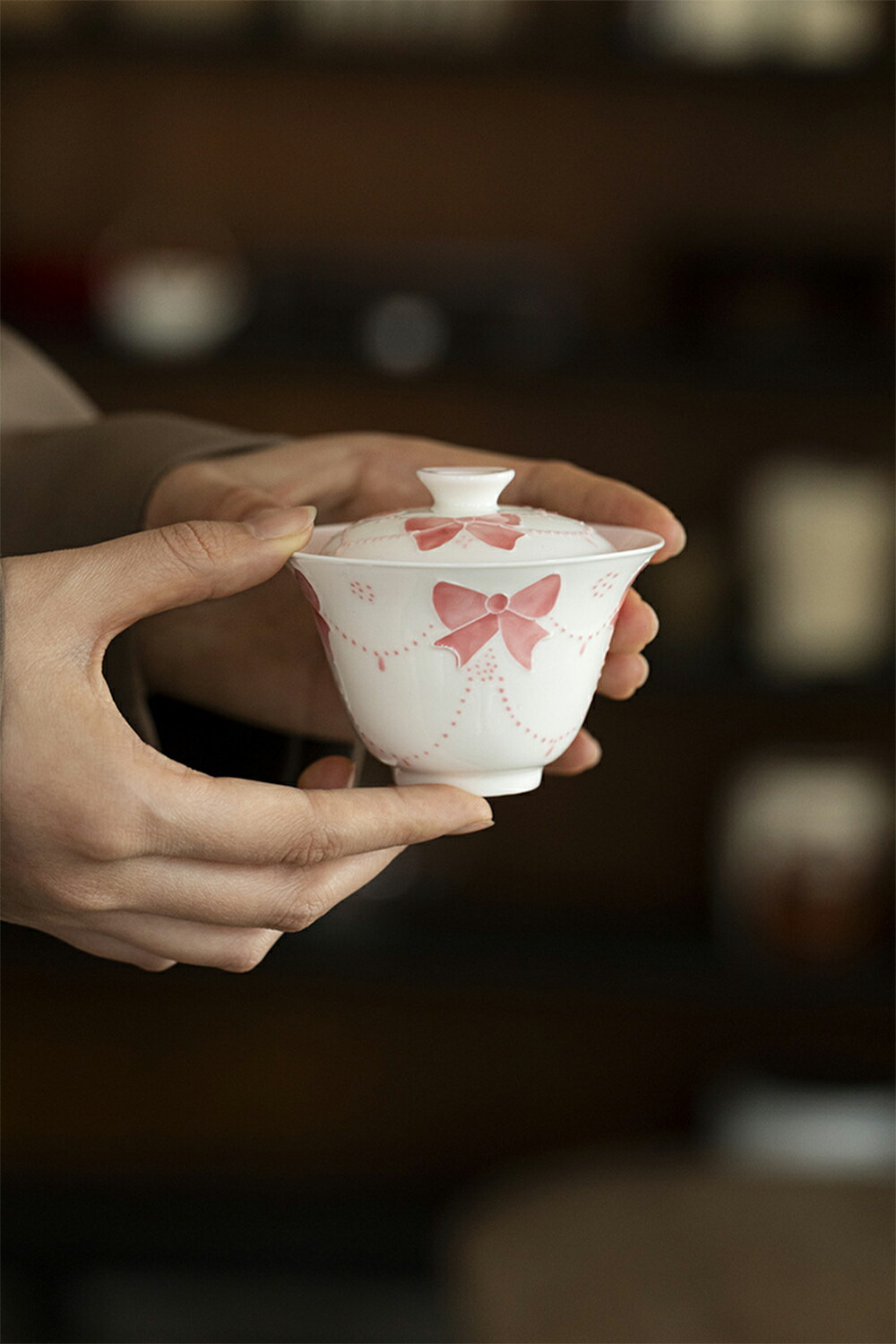 楽天市場】リボンモチーフ人気が再燃！ 蓋物 蓋付碗 珍味入れ 宝瓶